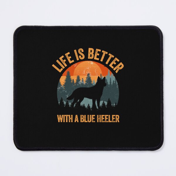 Item preview, Life Is Better With A Blue Heeler Retro Forest designed and sold by Guarddogdrive.