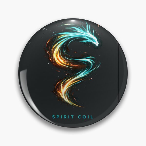 Item preview, Spirit Coil Energy T-Shirt | Abstract Fire & Ice Power Art Tee designed and sold by KDesignCrafts.