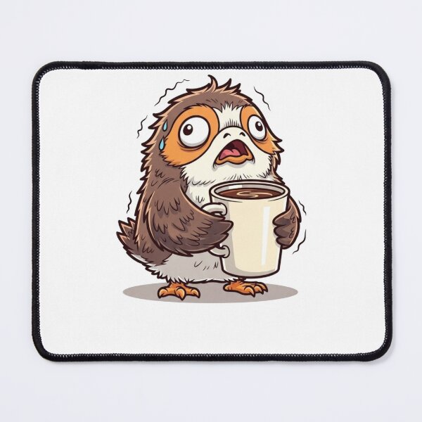 Item preview, Overcaffeinated Porg designed and sold by 10Fold Design.