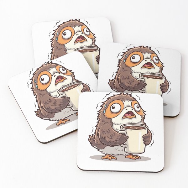 Item preview, Overcaffeinated Porg designed and sold by 10Fold Design.