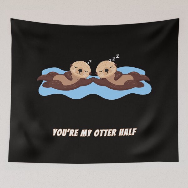 Item preview, You're My Otter Half Cute Couple Kawaii Meme designed and sold by AnimalMemeHub.