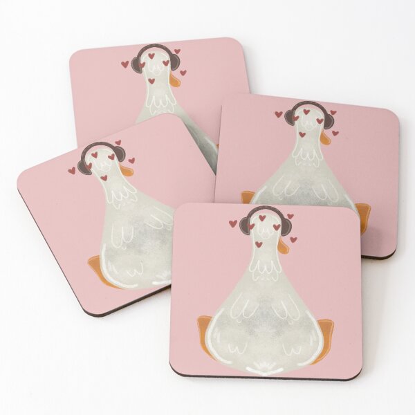 Item preview, Duck in headphones, funny call ducks designed and sold by Dormitria.