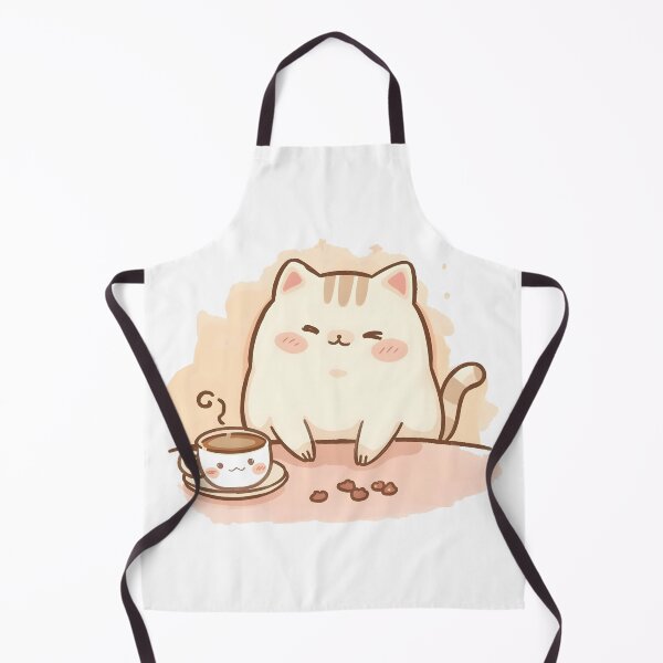 Item preview, Cozy Cafe Cat Playing with Sakura Crumbs | Cute Japanese Pastel Cat Illustration designed and sold by SlowDayFriends.