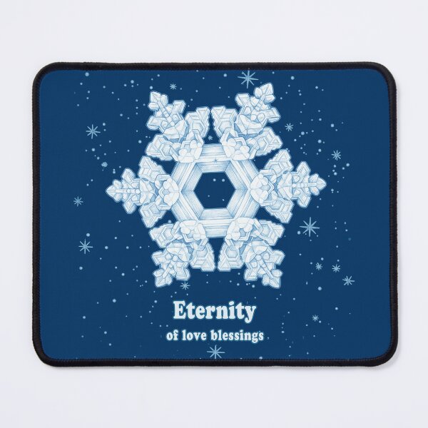 Item preview, Eternity Snowflake – The Season of Love Blessings Winter Blue Crystal Design designed and sold by Loving Nature Gifts.