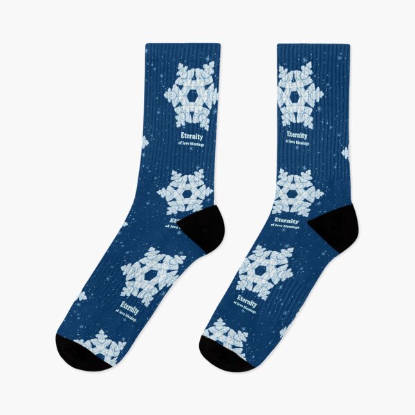 Item preview, Eternity Snowflake – The Season of Love Blessings Winter Blue Crystal Design designed and sold by Loving Nature Gifts.