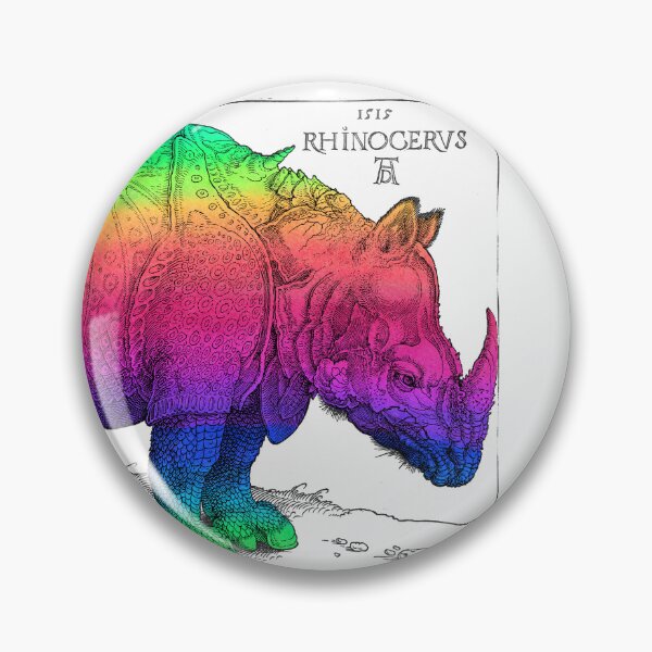 Item preview, Rainbow Rhino!  designed and sold by JournalOfTales.