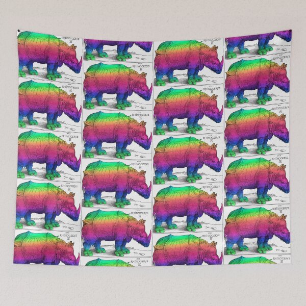 Item preview, Rainbow Rhino!  designed and sold by JournalOfTales.