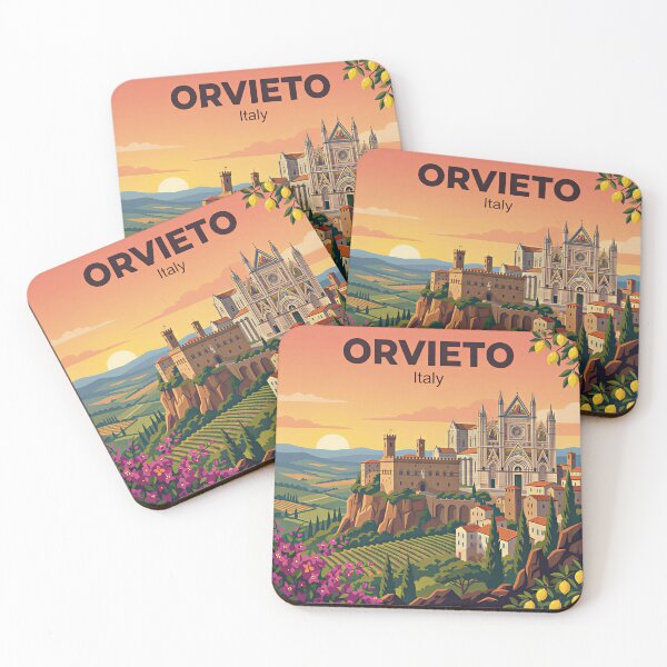 Item preview, A Nostalgic Classic Travel Poster – Italy Orvieto  designed and sold by Blok45.
