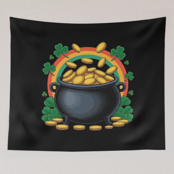 Item preview, Rainbow St Patrick's Day Pot of Gold Shamrock Women Kids Men designed and sold by clothesy7.