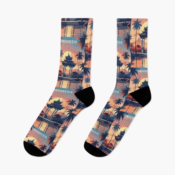 Item preview, Indonesia Retro Vintage Travel Design designed and sold by TravelersGems.