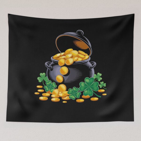 Item preview, Pot of Gold Coins Shamrock St Patricks Day Lucky Women Men designed and sold by clothesy7.