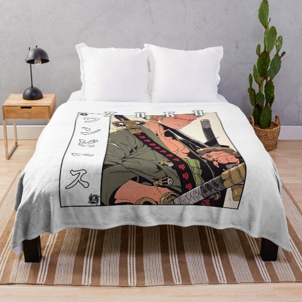 Item preview, Three Sword Samurai Warrior – Anime Style Swordsman Art designed and sold by lamiarte.
