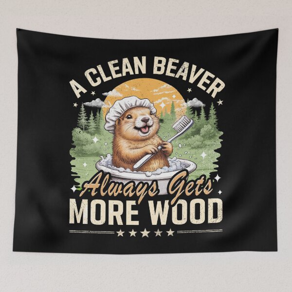 Item preview, A Clean Beaver Always Gets More Wood designed and sold by BlightedArt.