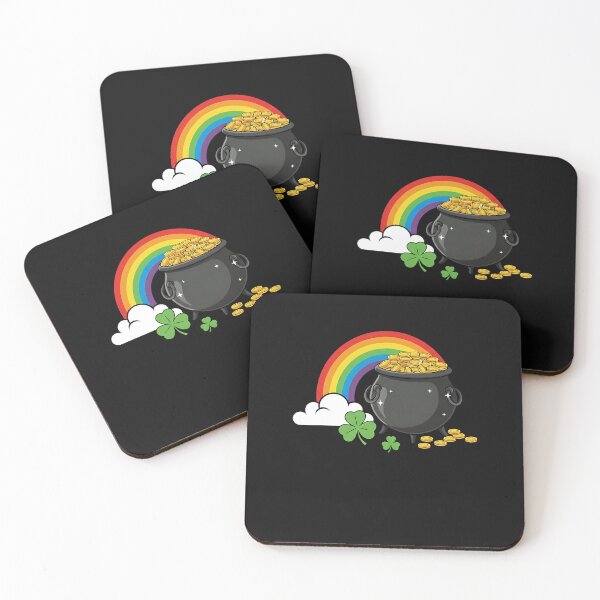 Item preview, St Patricks Day Pot of Gold Coins Rainbow Shamrock Lucky  designed and sold by clothesy7.