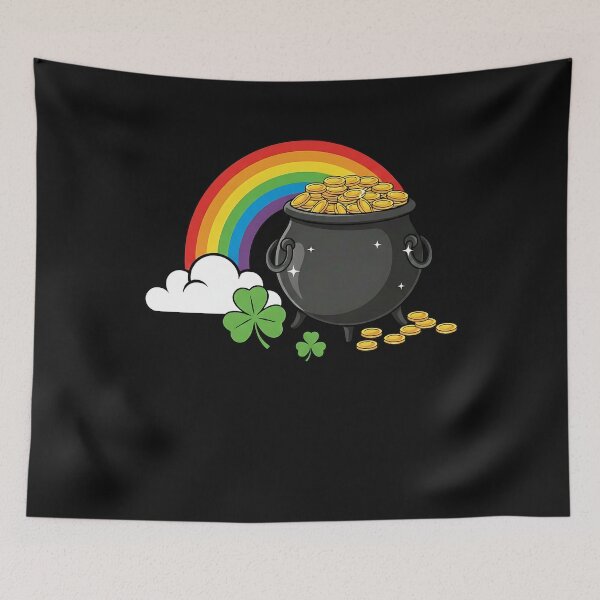 Item preview, St Patricks Day Pot of Gold Coins Rainbow Shamrock Lucky  designed and sold by clothesy7.