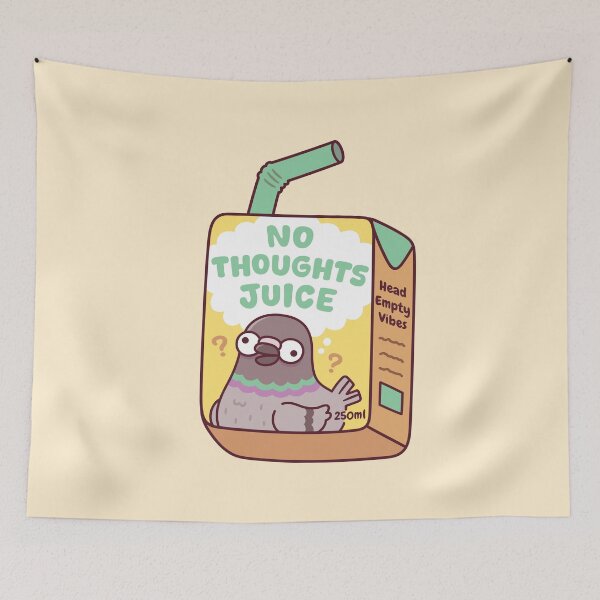 Item preview, Funny Silly Pigeon No Thoughts Juice Box designed and sold by rustydoodle.