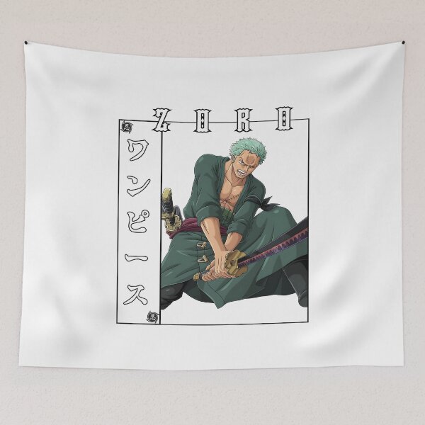 Item preview, Three Sword Samurai Warrior – Anime Style Swordsman Art designed and sold by lamiarte.