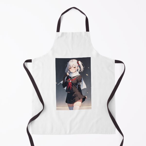 Item preview, Sendai Kantai Collection Anime Girl – Silver Hair Ninja Schoolgirl Aesthetic Art designed and sold by iloveanimechibi.