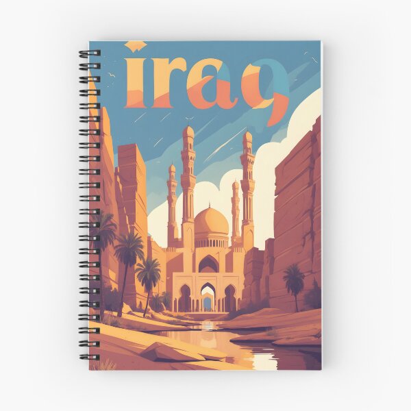 Item preview, Iraq Retro Vintage Travel Design designed and sold by TravelersGems.