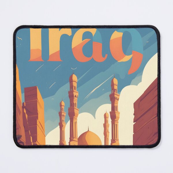 Item preview, Iraq Retro Vintage Travel Design designed and sold by TravelersGems.