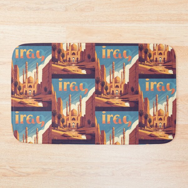 Item preview, Iraq Retro Vintage Travel Design designed and sold by TravelersGems.