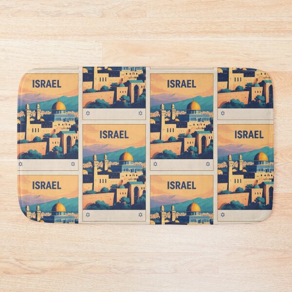 Item preview, Israel Retro Vintage Travel Design designed and sold by TravelersGems.
