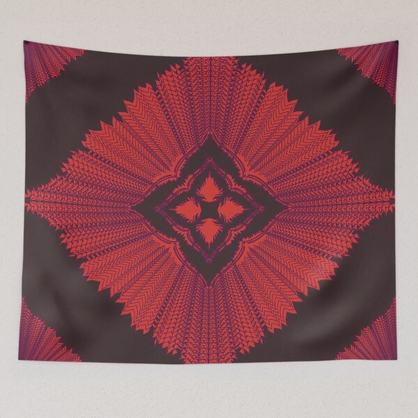 Item preview, Endless Power Red Black Mandala designed and sold by OIL Pattern Design .