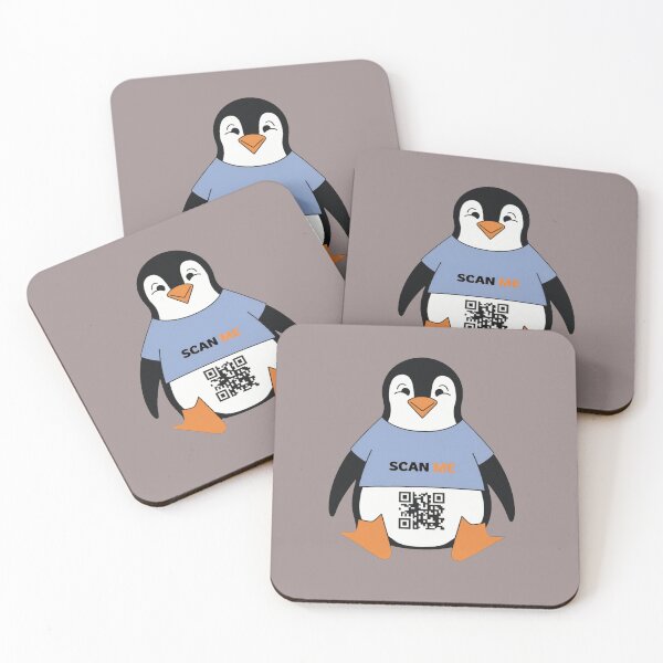 Item preview, Funny QR Scan Me Penguin Cool and Funny Gifts Idea designed and sold by SkymarArt.