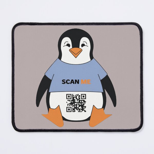 Item preview, Funny QR Scan Me Penguin Cool and Funny Gifts Idea designed and sold by SkymarArt.