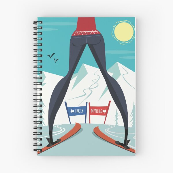 Item preview, Facile Difficile Ski poster designed and sold by Gary Godel.