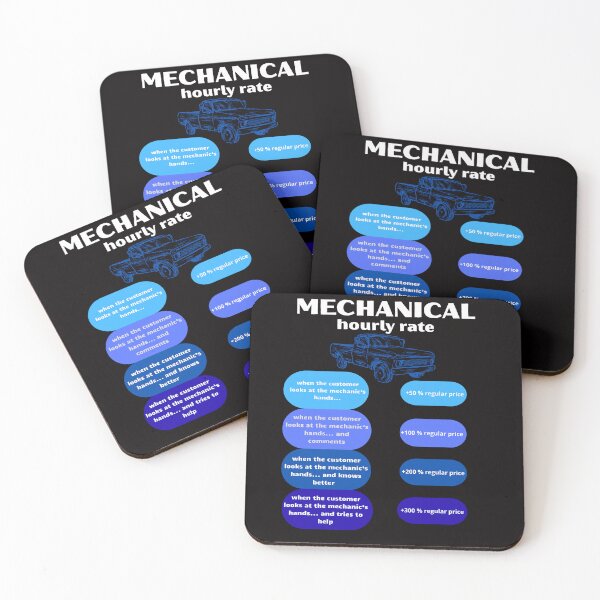 Item preview, Mechanic hourly rate Funny Gifts for Cars Lovers designed and sold by GavloDesign.