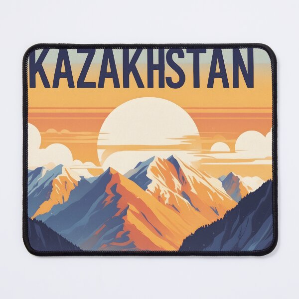 Item preview, Kazakhstan Retro Vintage Travel Design designed and sold by TravelersGems.