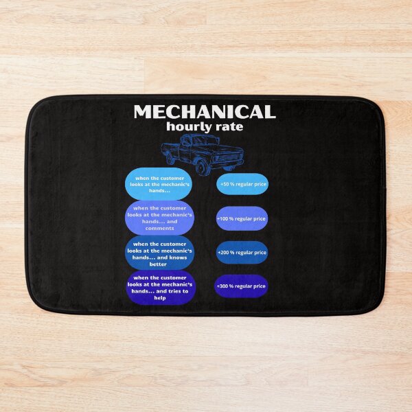 Item preview, Mechanic hourly rate Funny Gifts for Cars Lovers designed and sold by GavloDesign.