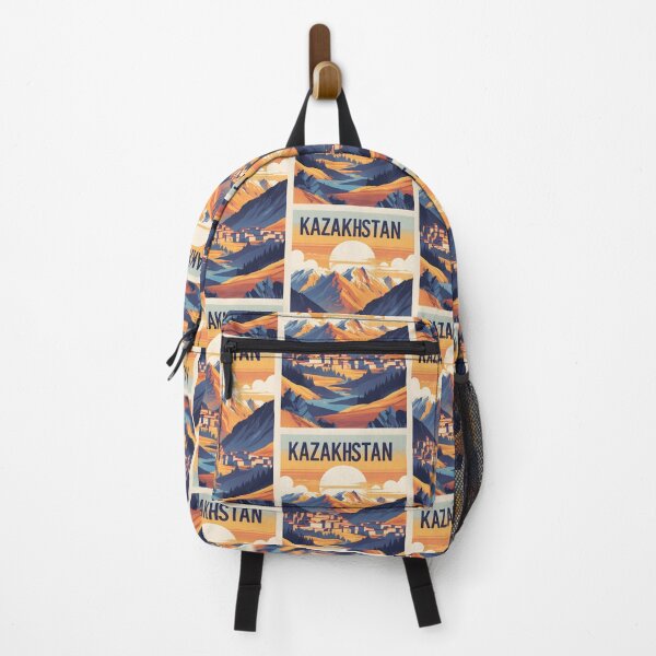 Item preview, Kazakhstan Retro Vintage Travel Design designed and sold by TravelersGems.