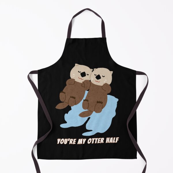 Item preview, Cute Kawaii Otters You're My Otter Half Pun designed and sold by AnimalMemeHub.
