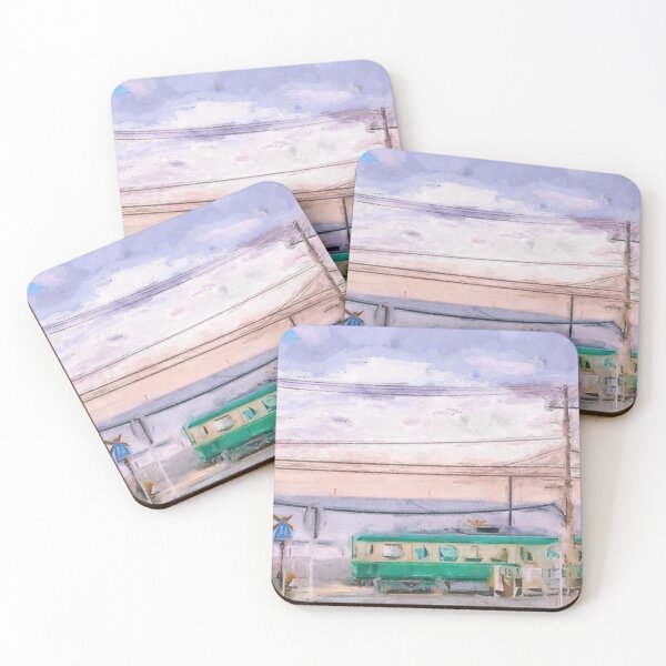 Item preview, Kamakura Train Crossing – Quiet Japanese Coastal Scene designed and sold by Keyblo-one.