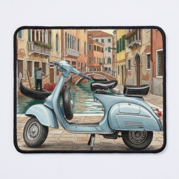 Item preview, vintage scooter in venice italy designed and sold by evrankart.