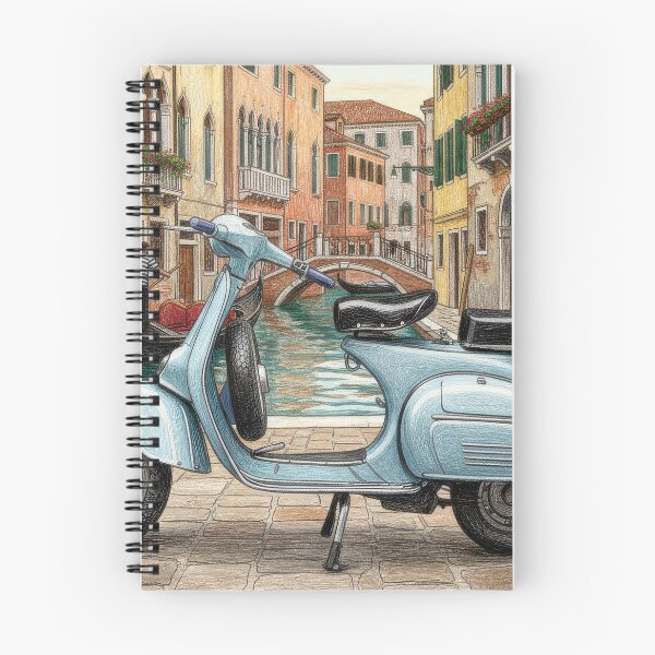 Item preview, vintage scooter in venice italy designed and sold by evrankart.