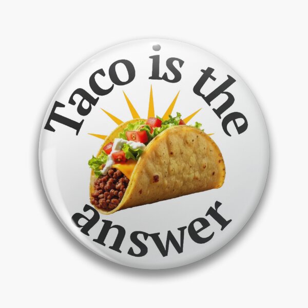 Item preview, Taco Is The Answer Funny Taco Sticker designed and sold by octozap.