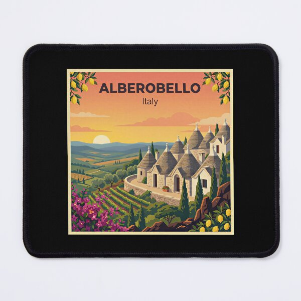 Item preview, A Nostalgic Classic Travel Poster – Italy Alberobello  designed and sold by Blok45.