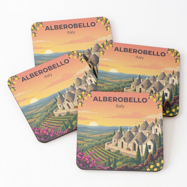 Item preview, A Nostalgic Classic Travel Poster – Italy Alberobello  designed and sold by Blok45.