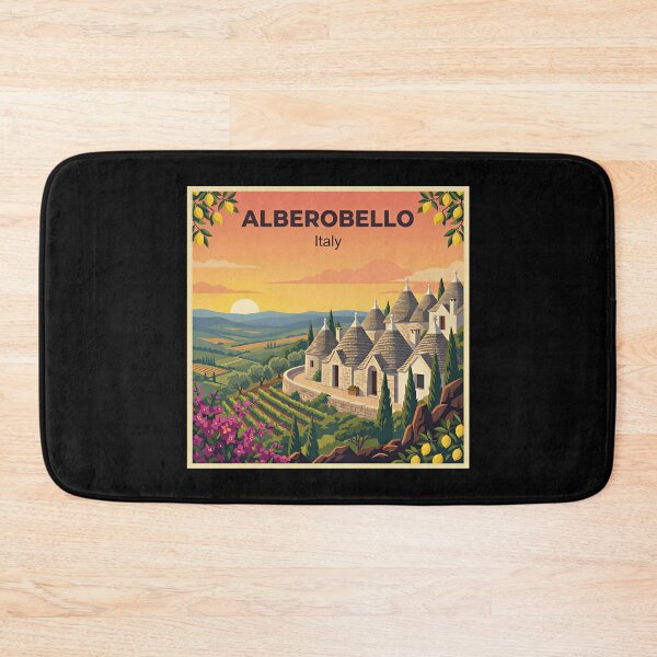Item preview, A Nostalgic Classic Travel Poster – Italy Alberobello  designed and sold by Blok45.