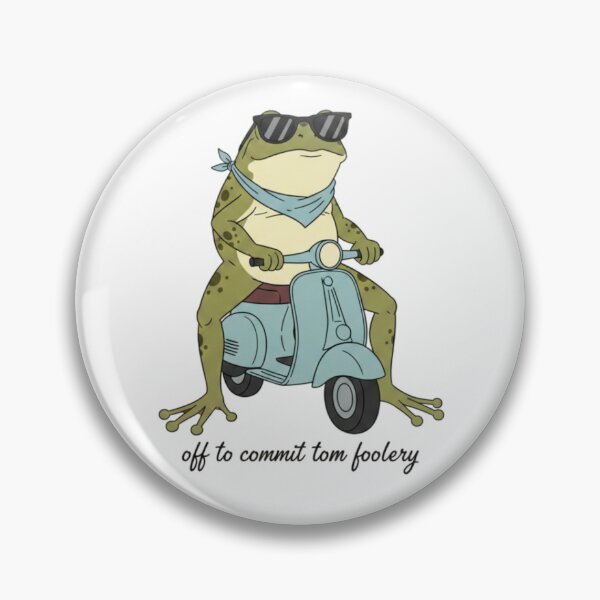 Item preview, Tomfoolery, toad on scooter, goofy animal, funnyfits70, Humor, Funny, retro, vintages, funny quotes, animal humor, designed and sold by FunnyFits70.