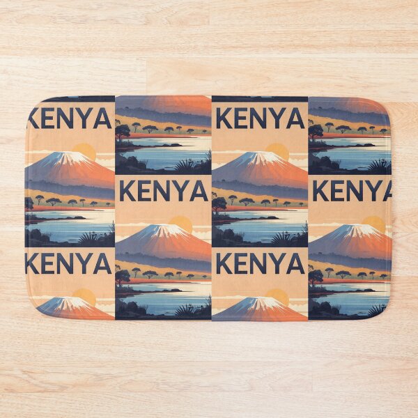 Item preview, Kenya Retro Vintage Travel Design designed and sold by TravelersGems.