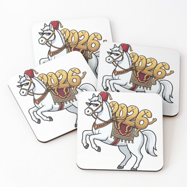 Item preview, Cool Arabian Horse Happy New Year 2026 designed and sold by Majnon8bp.