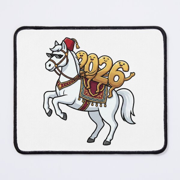 Item preview, Cool Arabian Horse Happy New Year 2026 designed and sold by Majnon8bp.