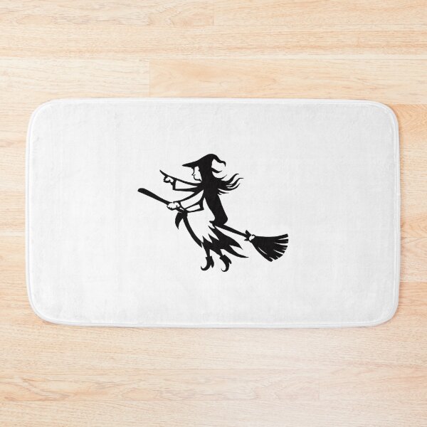 Item preview, Dark Witch Silhouette Riding Broom with Swords designed and sold by Horrify.