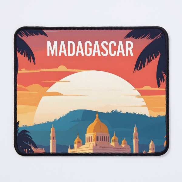 Item preview, Madagascar Retro Vintage Travel Design designed and sold by TravelersGems.