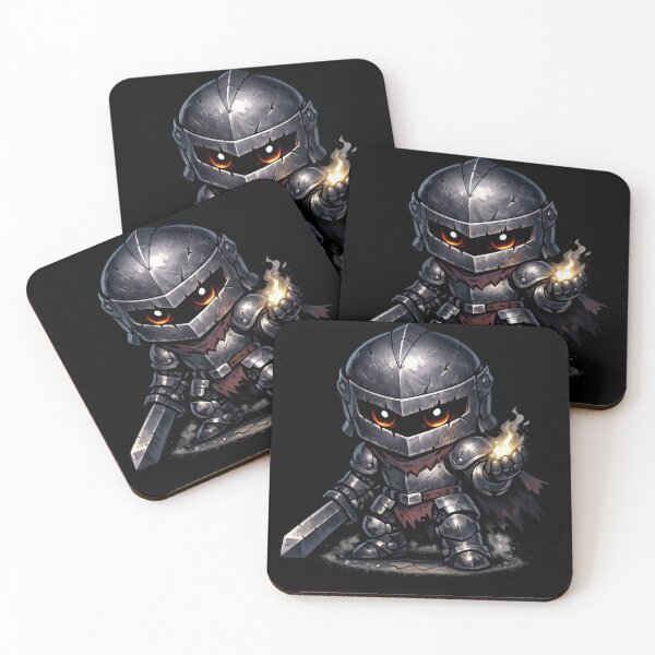 Item preview, Chibi Cursed Knight with Ember Spell | Dark Fantasy Armor Warrior designed and sold by Sonic Nova Studios.
