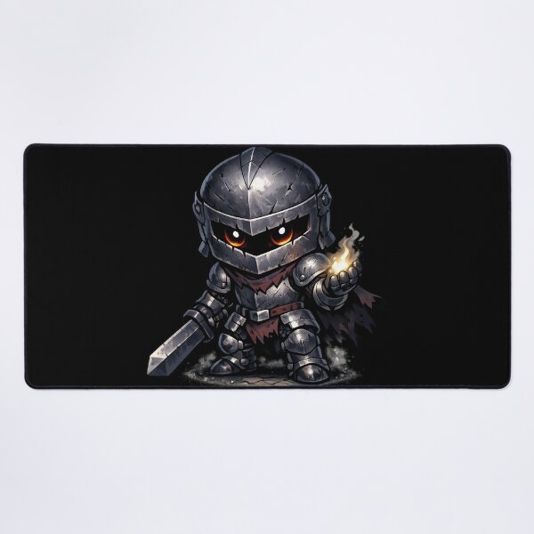 Item preview, Chibi Cursed Knight with Ember Spell | Dark Fantasy Armor Warrior designed and sold by Sonic Nova Studios.
